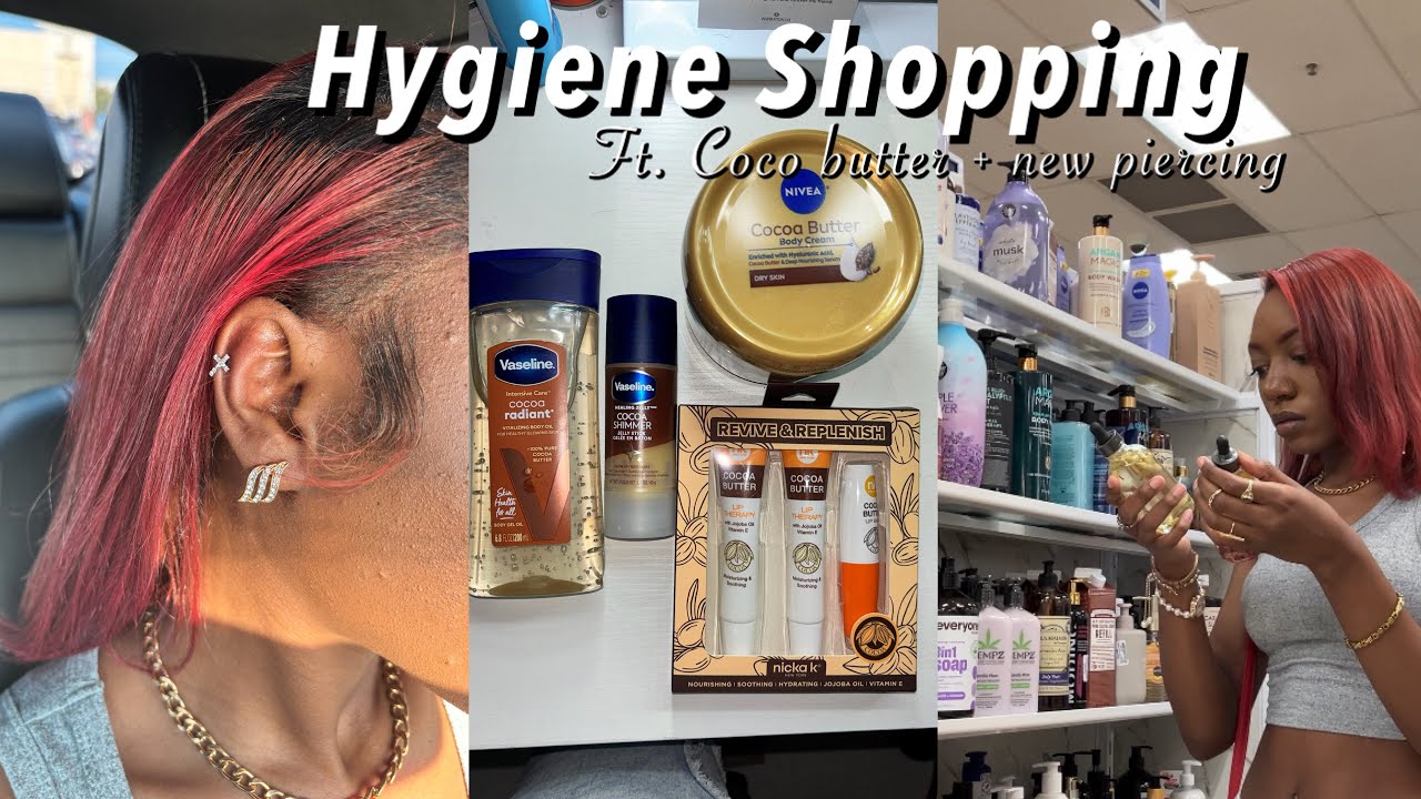 Hygiene shopping w/ me. Marshalls And Walmart, new piercing