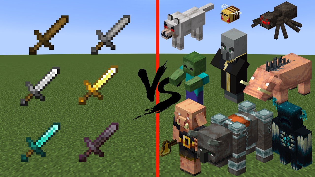 Which swords will take the top spot? - Minecraft & Mods Weapon Tier List. Part 1