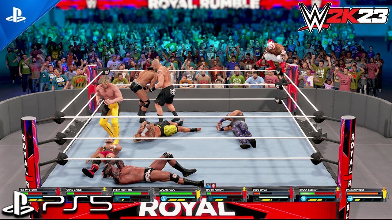 WWE 2K23 - 30 MEN Royal Rumble Match Gameplay [PS5 4K60]