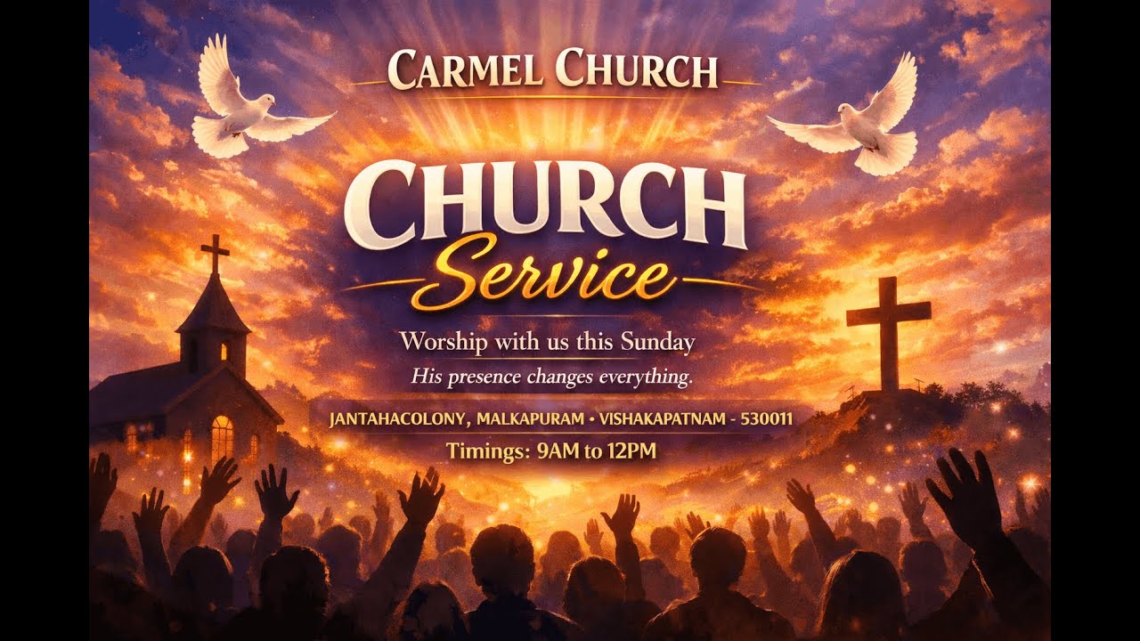 Carmel Church live| Feb 1,2026 |Sunday service|Main message|