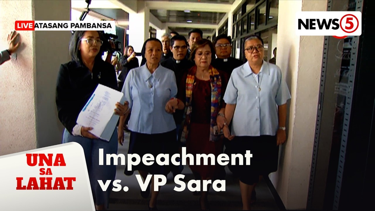 Ikatlong impeachment complaint vs. VP Sara, inihain ng religious groups | Una Sa Lahat
