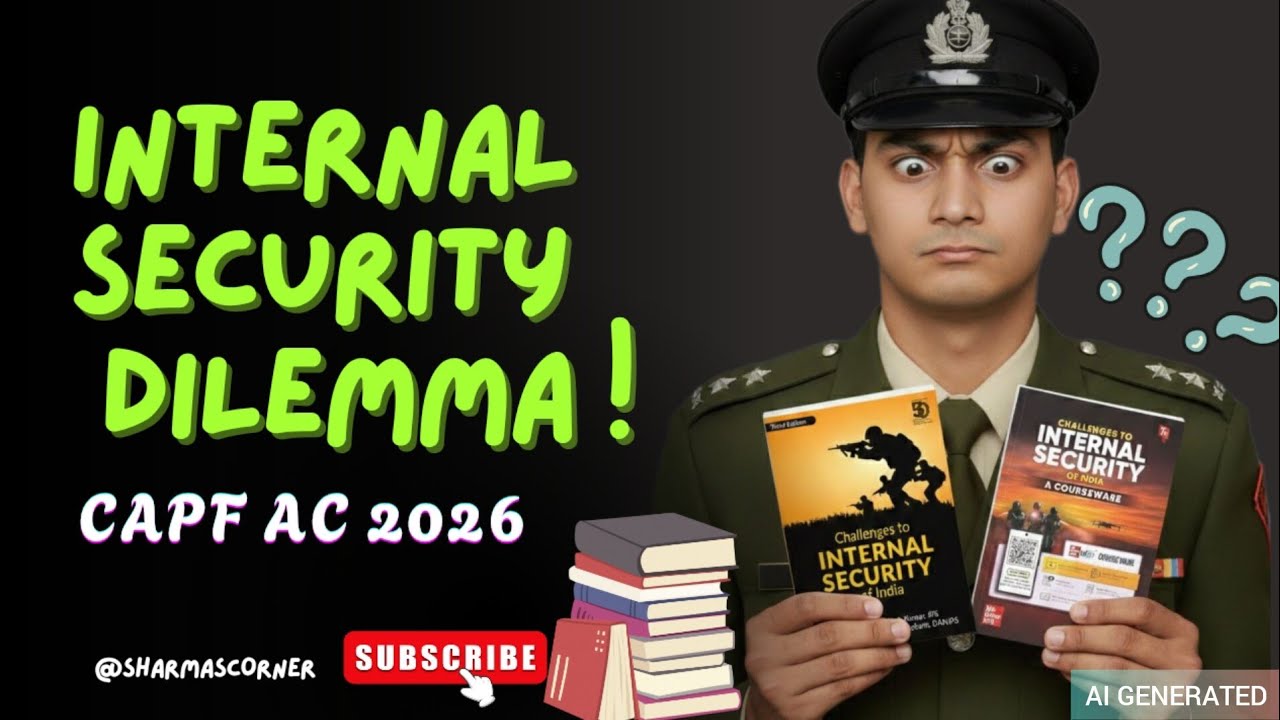 Internal Security for CAPF AC 2026 EXAM | Best book and strategy #capfac #internalsecurity #upsc 