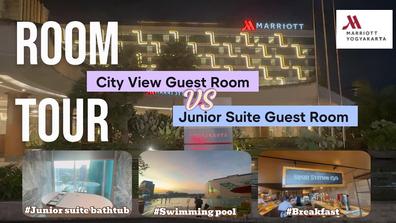 Yogyakarta Marriott Hotel | City view vs Junior suite bedrooms | M Club lounge & breakfast