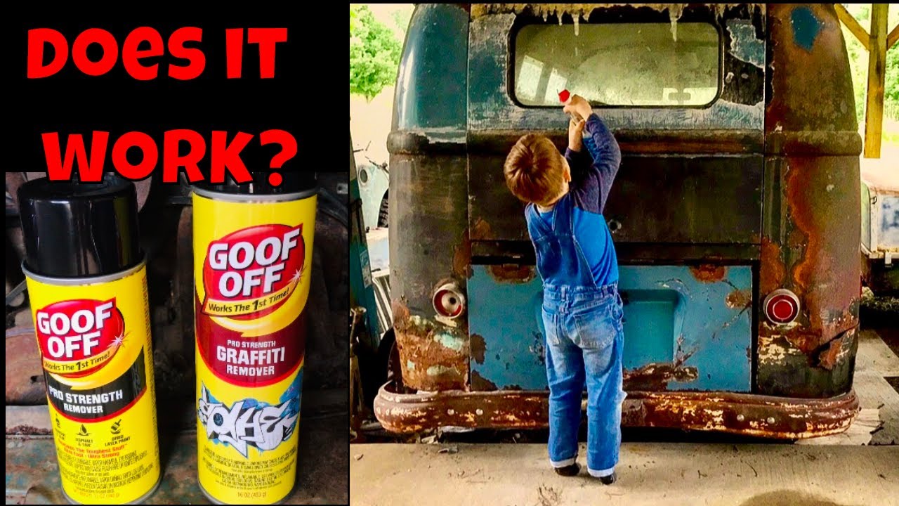 Goof Off as paint stripper, saving original paint on a vintage car!