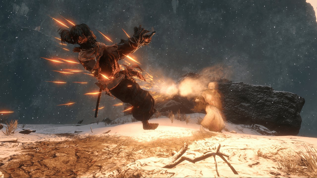 Sekiro (тестирование версии 1.1.11 от Inner Demons) - Снейк Айз Ширафудзи | Только меч