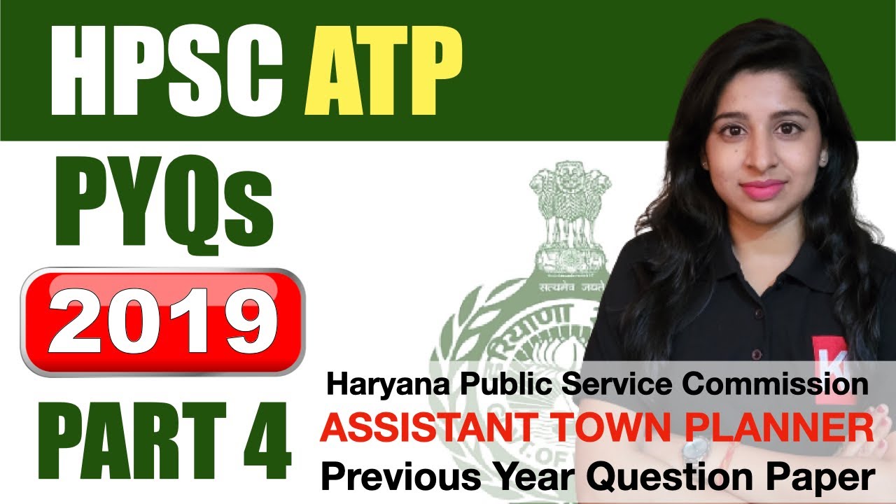 (Part 4) HPSC Assistant Town Planner (ATP) - Solving PYQ - 2019 (Previous Year's Question Paper)