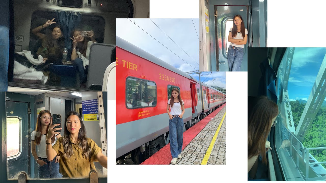 Rel thar vlog🎥 re upload Guwahati-Sairang Express train journey🚂