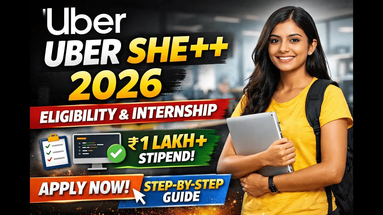 Uber She++ 2026 Full Details🔥| Eligibility, Internship, Registration Form Explained | Complete Guide