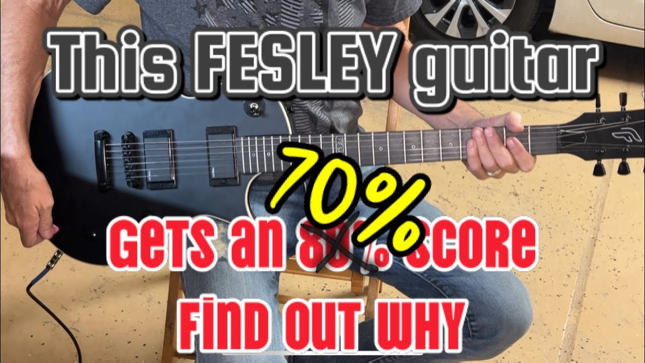 FESLEY FLP350 Guitar Only $179 SCORE: 7 #fesley #guitarreview #fesleyguitars