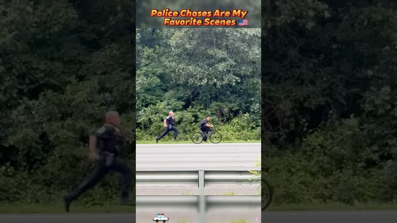 Police Chases Are My Favorite Scenes.#PoliceChase#Crazy#Escape#Thrilling#Shorts#USA