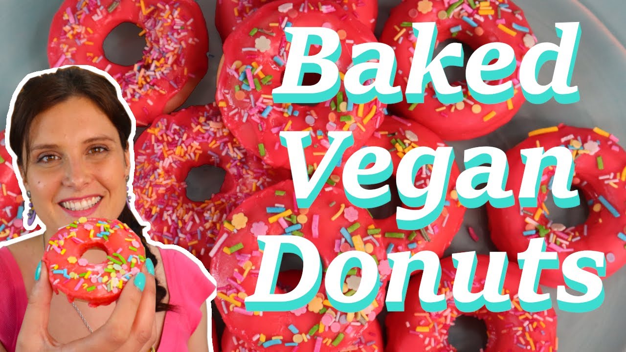 Vegan Donuts Recipe BAKED! 🍩 Eggless Delicious and Dairy free.