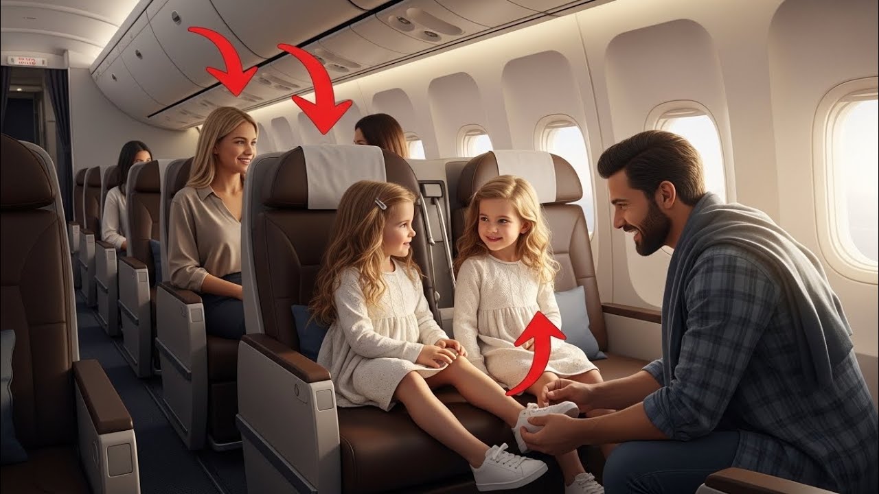 He Gave His First-Class Seat to Twin Girls… Not Knowing Their Mother Runs the Entire Airline!