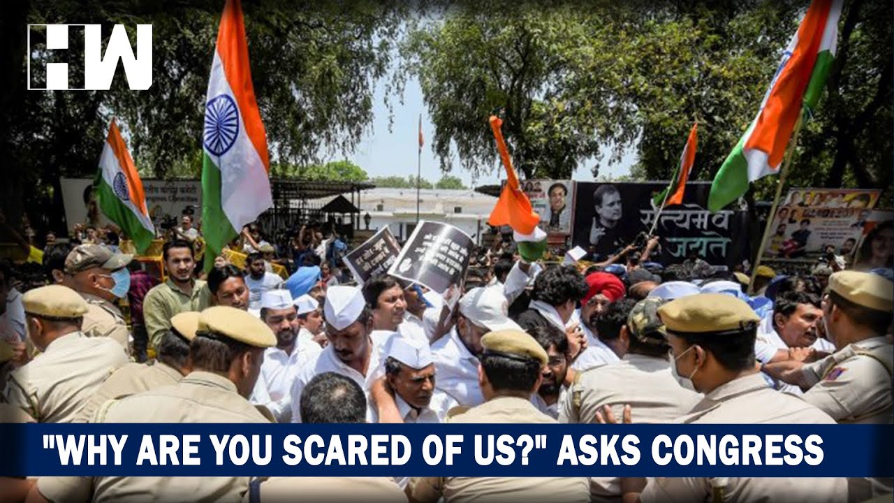 Delhi Police Barge Into AICC Headquarters As Congress Protest Intensifies