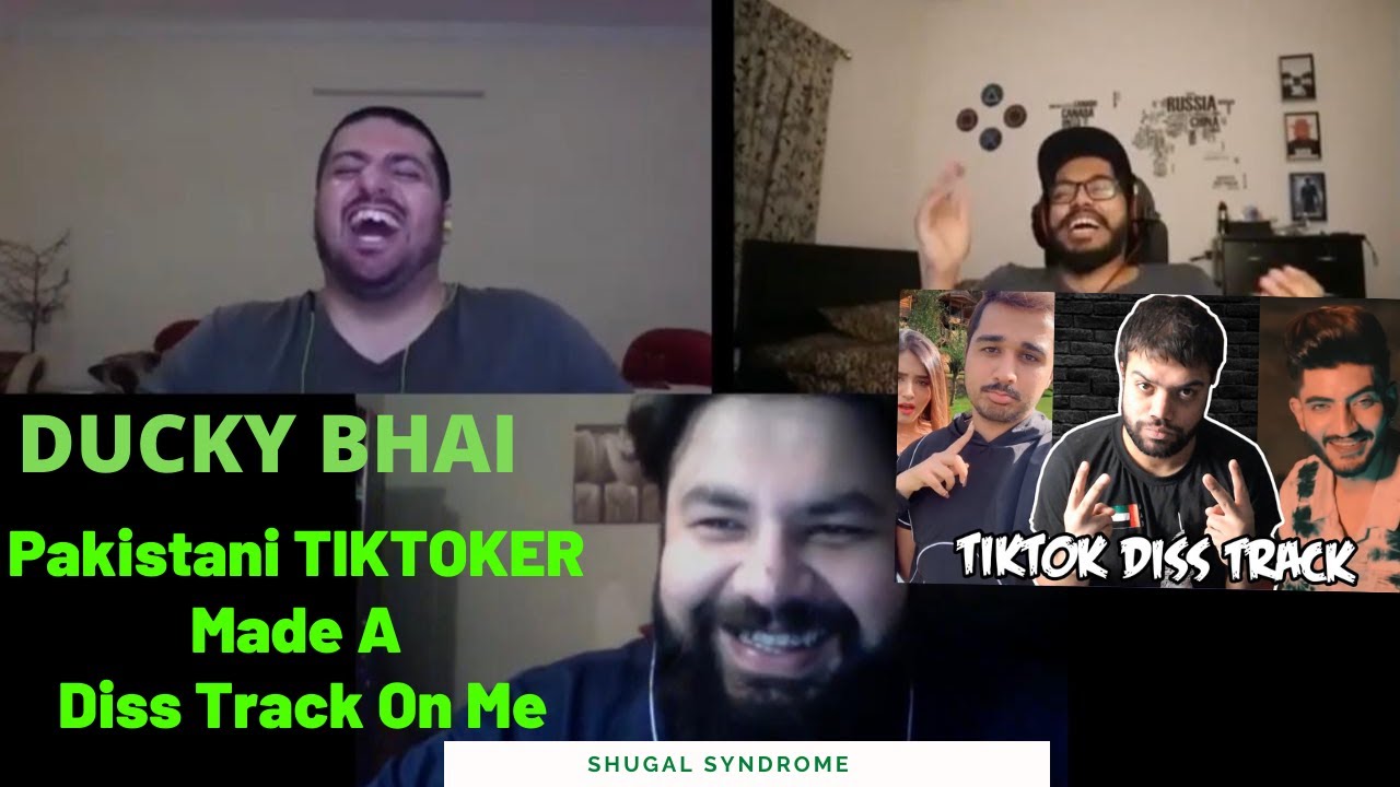 DUCKY BHAI | Pakistani TIKTOKER Made A Diss Track On Me | Pakistani Reaction | Shugal Syndrome