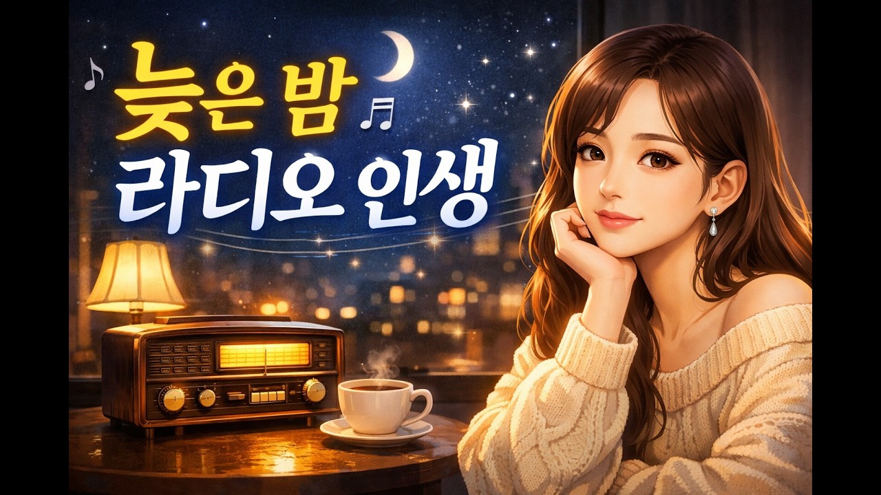 늦은 밤 라디오 인생 | 청나 감성 트로트 🎤