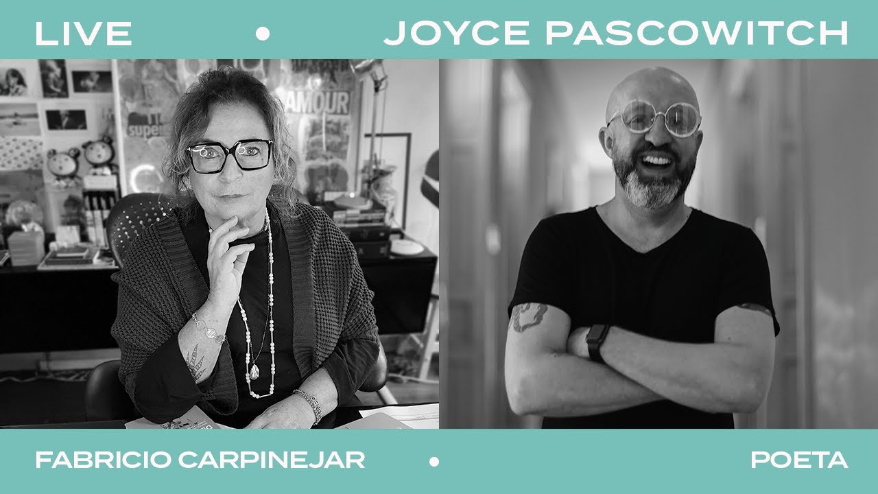 Joyce Pascowitch conversa com o poeta Fabricio Carpinejar