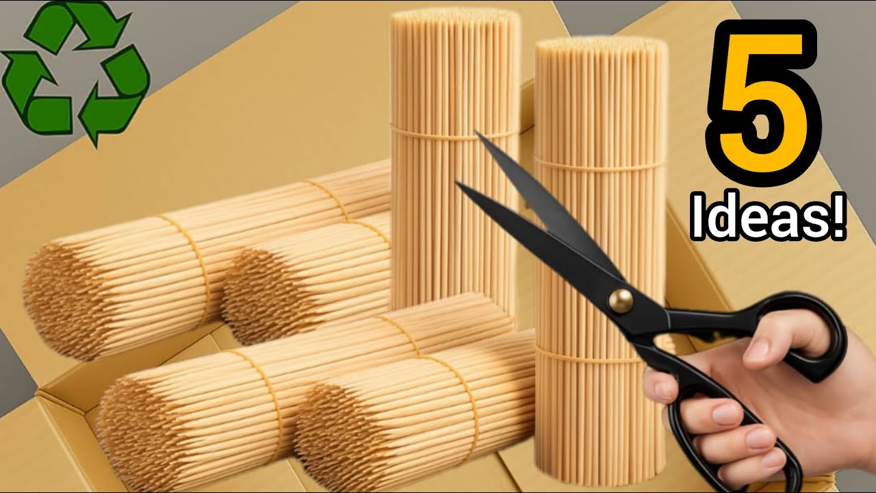 5 невероятных идей с деревянными шампурами/супер умные идеи переработки!