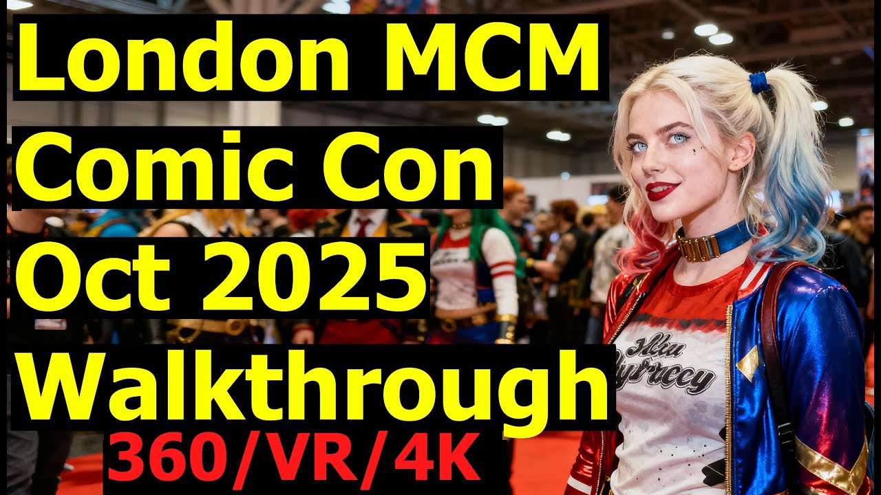 360° VR 4K Walkthrough: London MCM Comic Con 2025 Artists' Alley - Immersive Cosplay & Art Tour!