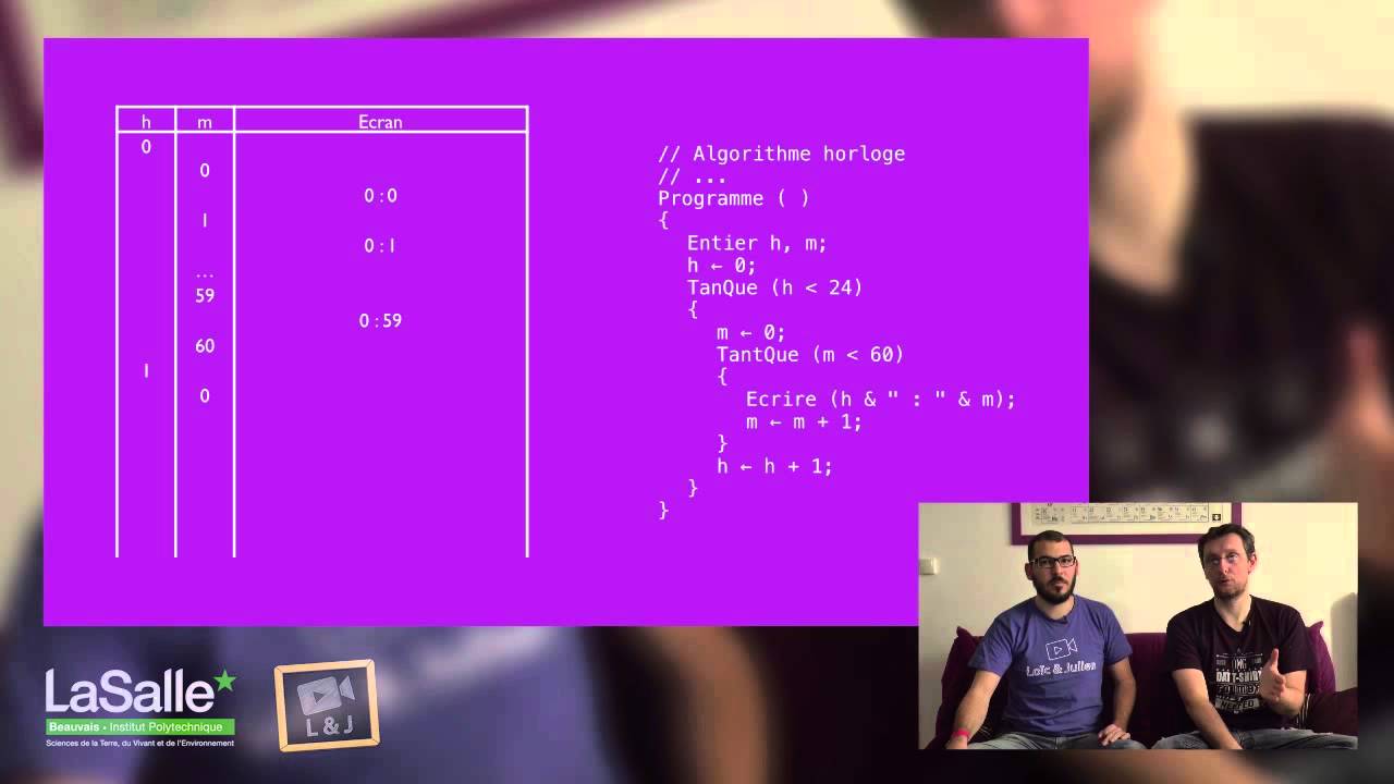 Algorithmique - Boucles imbriqu&eacute;es #Algo19