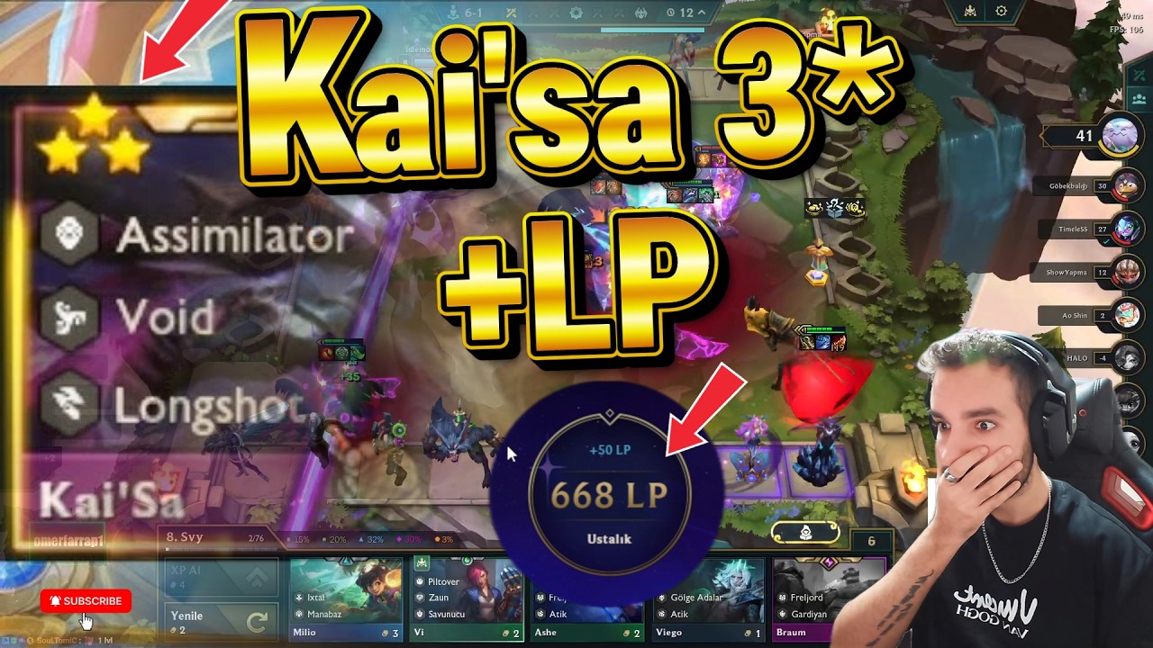 CİFT SUNUCU HEDEF 1000 LP YOK EDEN KAi'SA BUILDI | SET 16 TFT