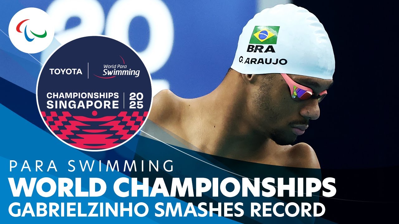 Brazylijczyk Gabrielzinho 🏆🇧🇷 pobił rekord mistrzostw w finale S2 na 100 m stylem dowolnym podcza...