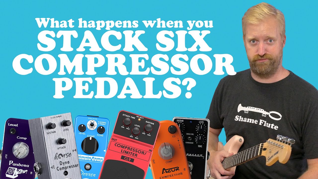SIX COMPRESSOR PEDALS AT THE SAME TIME! - The video no one asked for. #AffordABoard