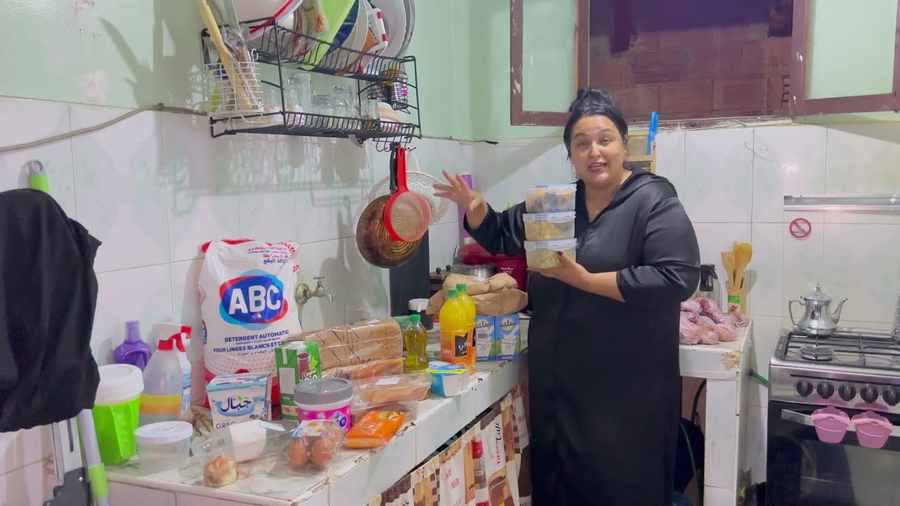 شحال بكيت 😭تقدية شهر 500 درهم 🛍️لخير هدا ليوم كلام من قلب😭شحال ديال لحم ودحاج🤫