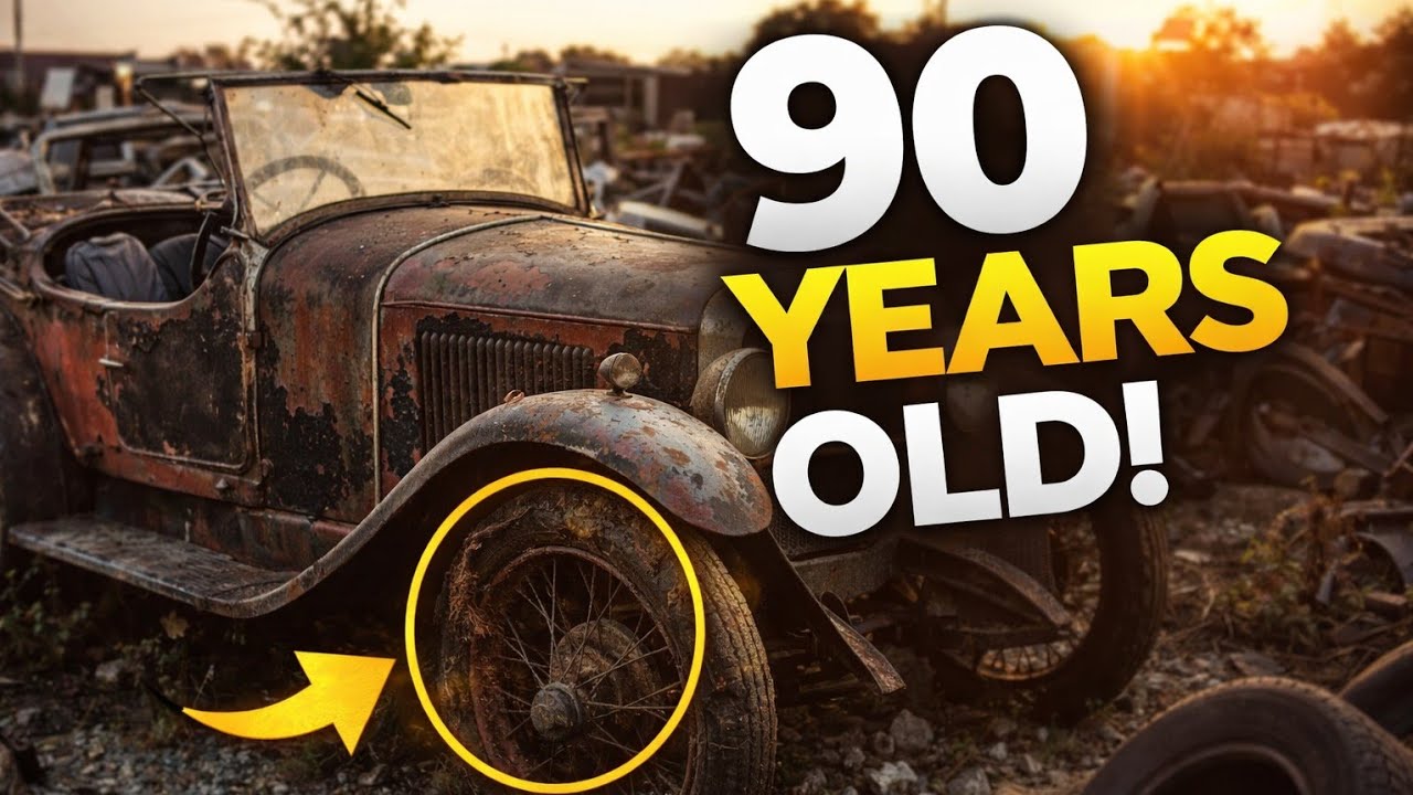 90 Years Old Abandoned Car Found in Junkyard | Extreme Restoration ASMR (1928 Darmont
