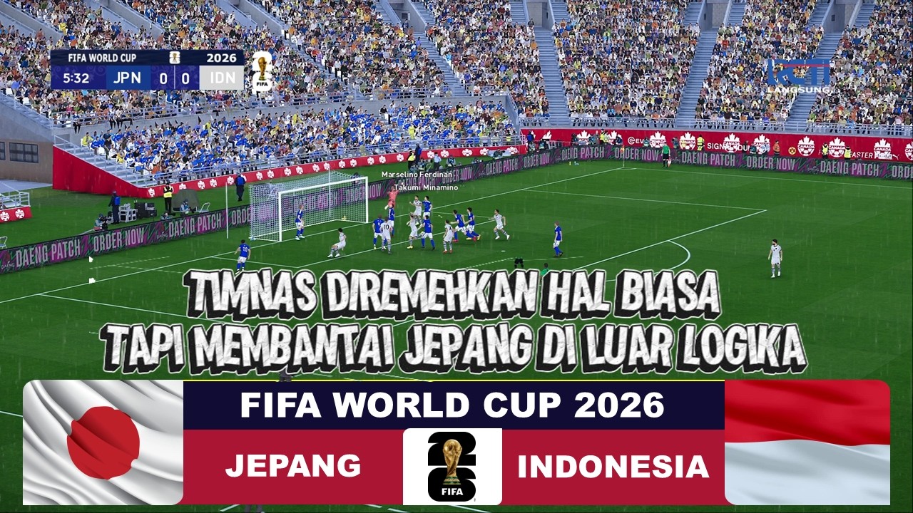Macan Asia Mengamuk - Jepang vs Indonesia | FIFA World Cup 2026  | virtual gameplay