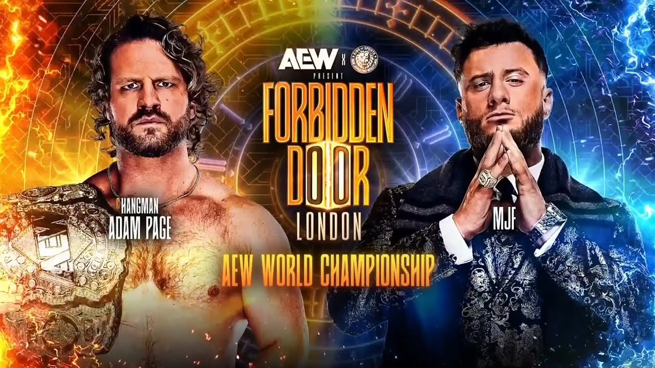 Hangman Adam Page Vs MJF AEW/NJPW Forbidden Door London 2025 Highlights 