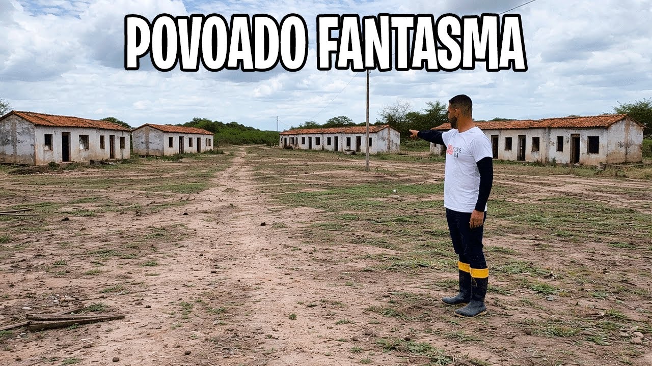 Encontrei um povoado lotado de casa abandonada no sertão cearense