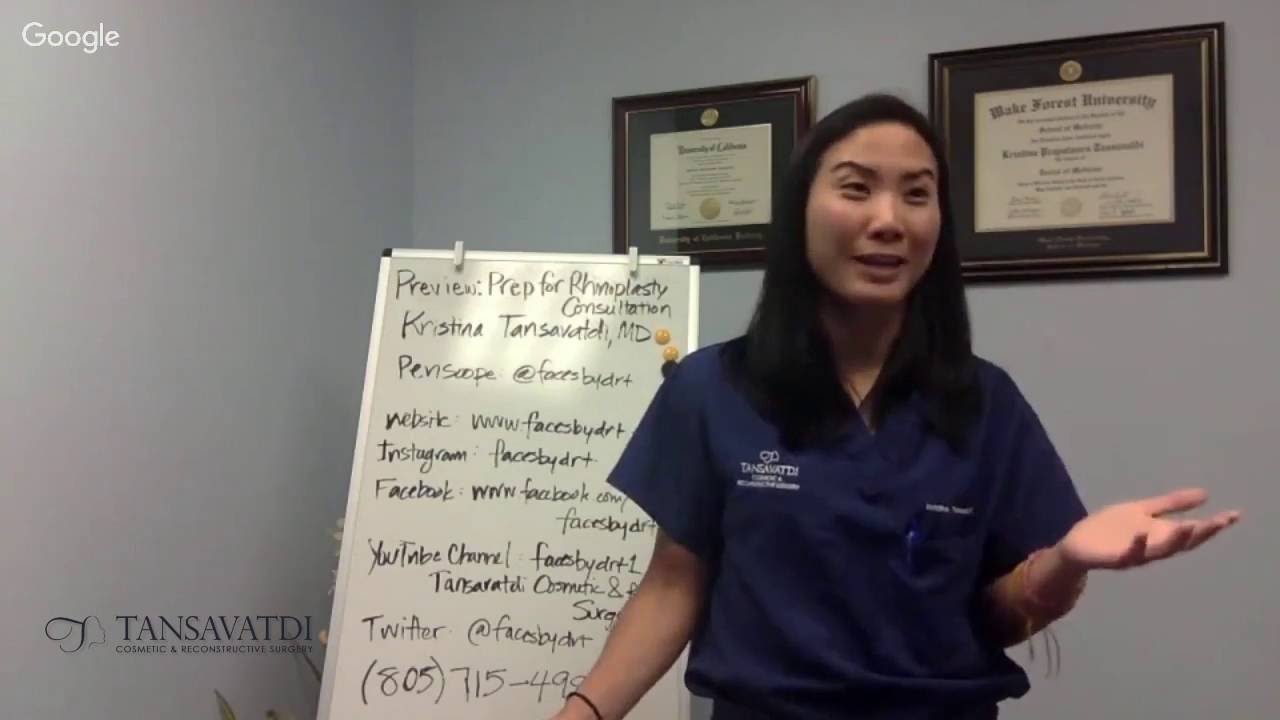 Dr. Kristina Tansavatdi Talks: How To Prepare For Your First Rhinoplasty Surgery Consultation