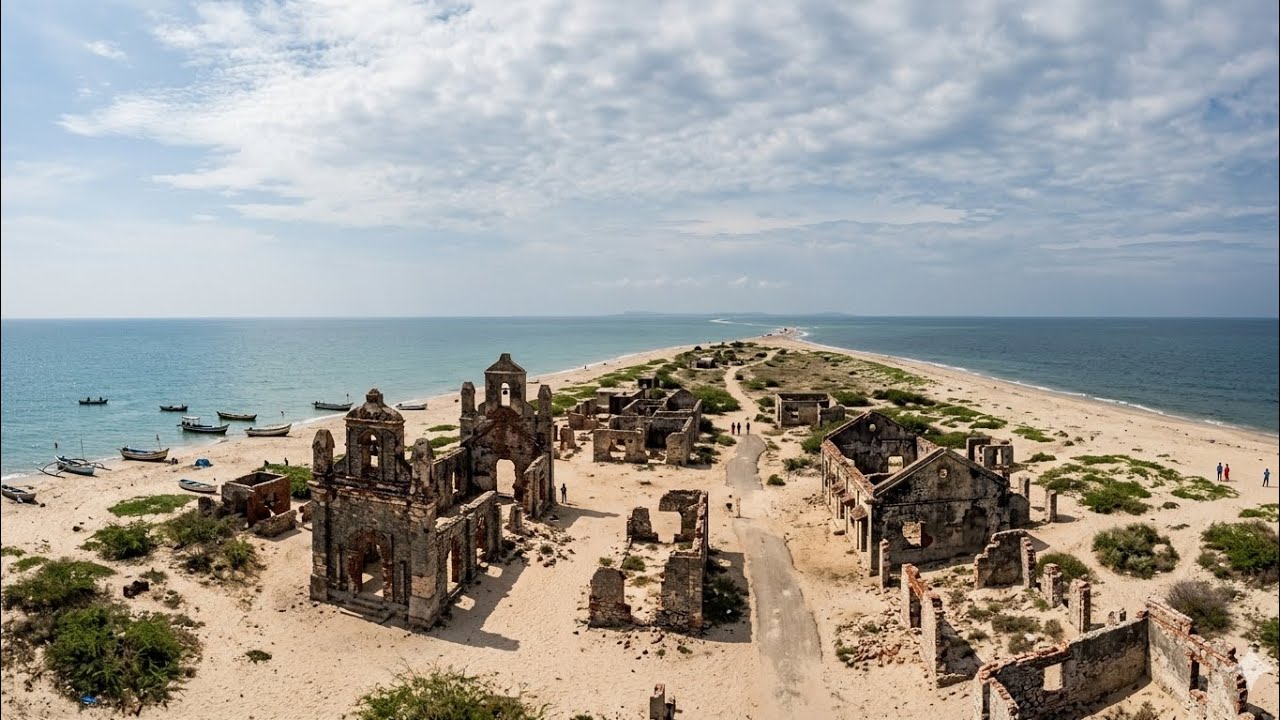 Dhanushkodi 4K Drone shot #travel #vlog #india 