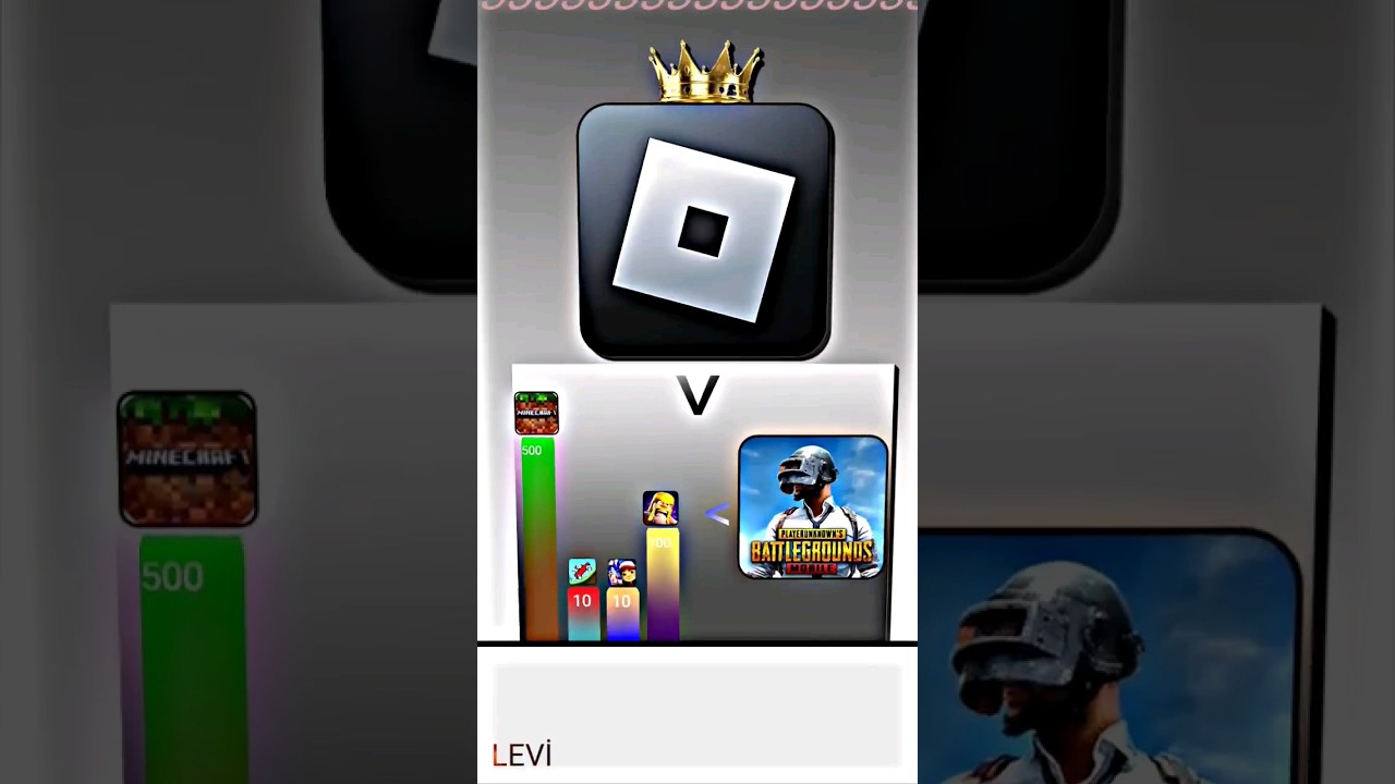 en iyi mobile oyun sizce hangisi? #pubgmobile #minecraft #clashofclans #roblox
