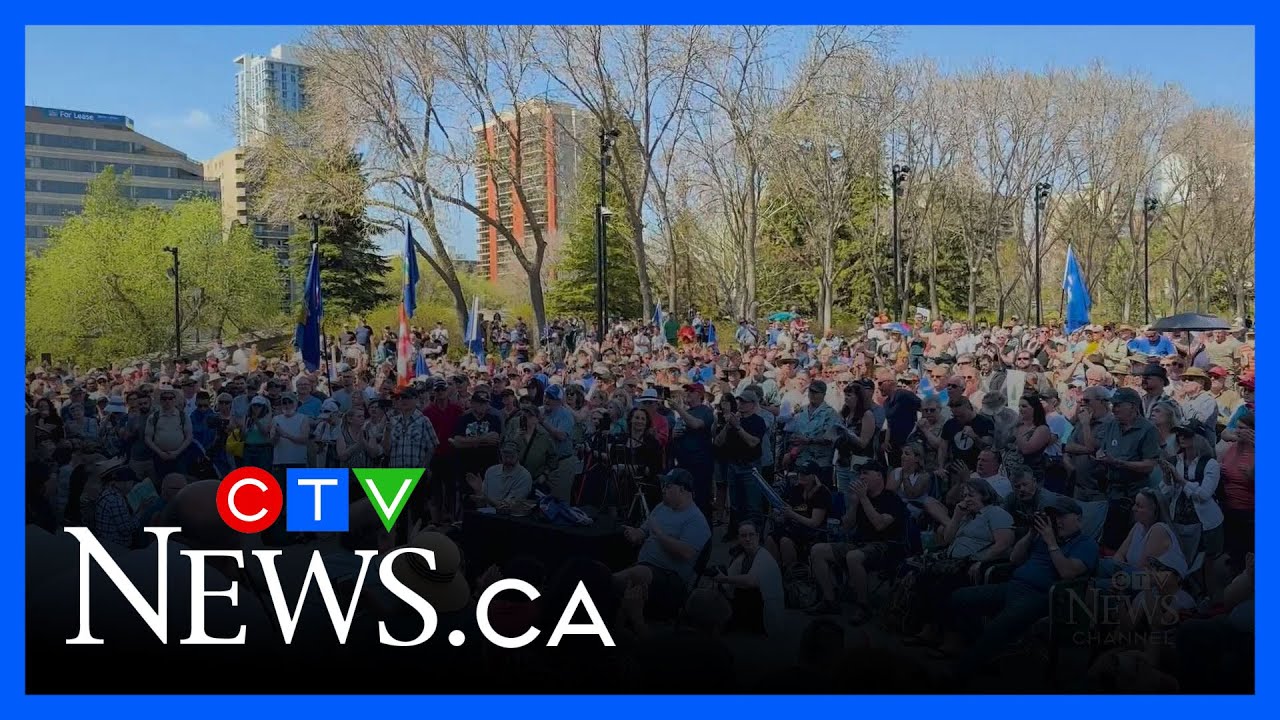 Calls for Alberta's independence spark tension at legislature rally