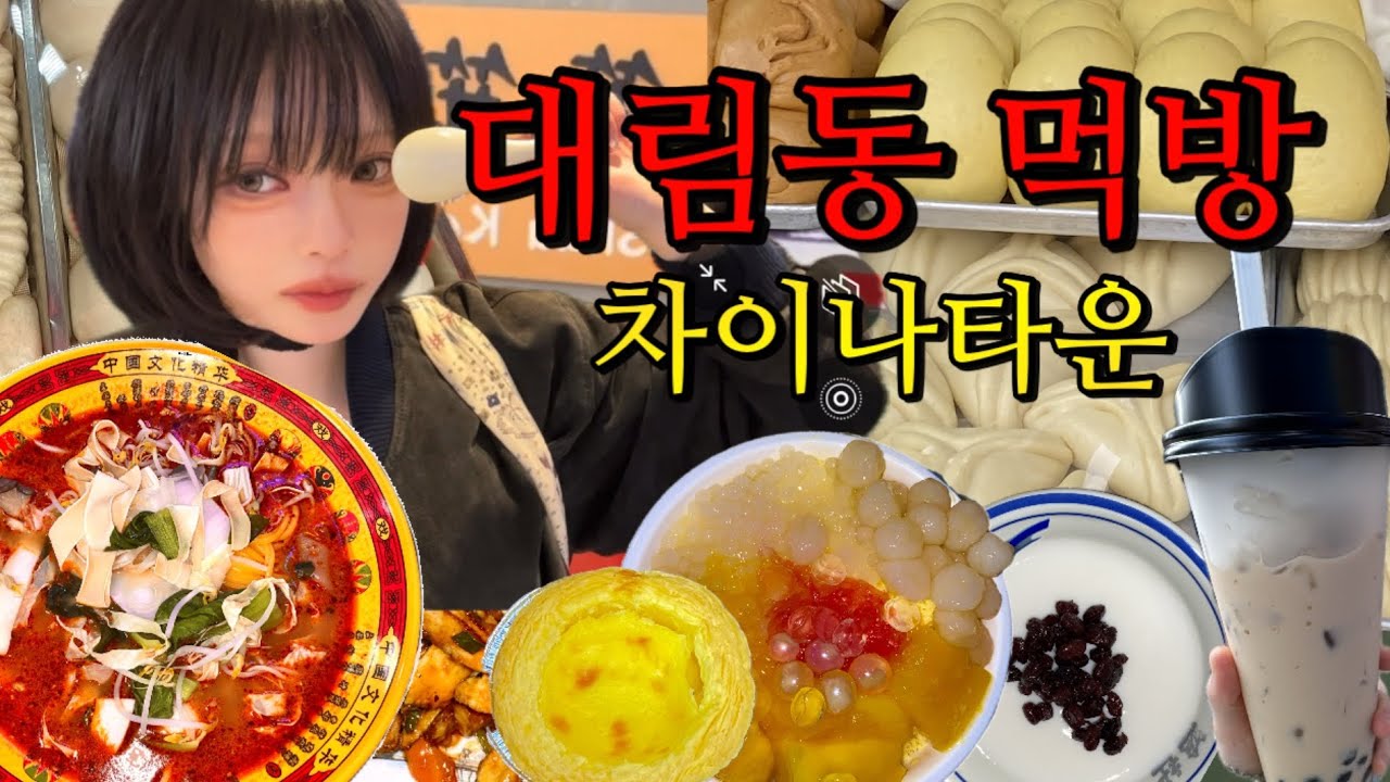 상해 말고 대림동 가자 얘들아 (쌍수 재수술ㅎ)먹방 브이로그,시장 먹방