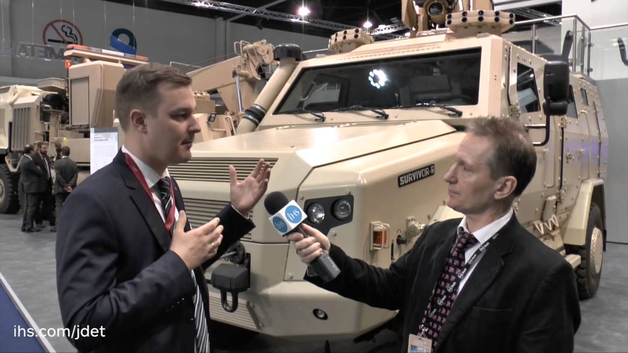 IDEX 2015 Shaun Connors talks to Rheinmetall about their new Survivor R Vehicle