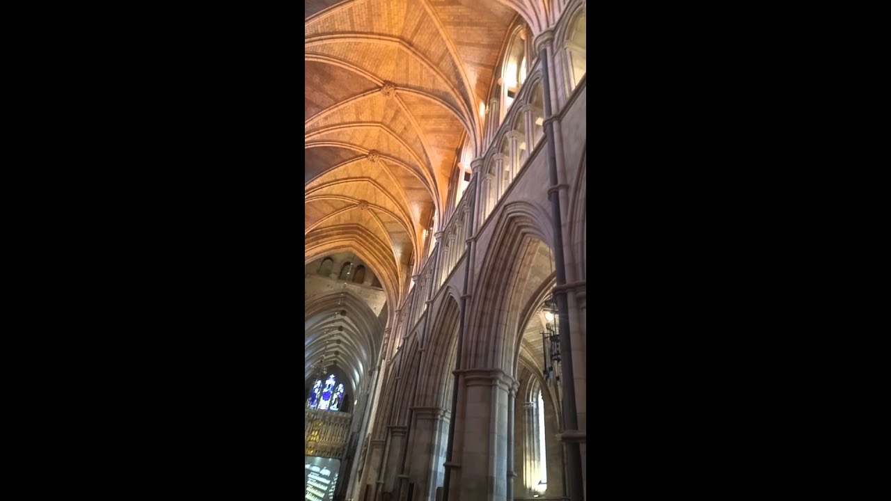 Organ music in a cathedral in London UK