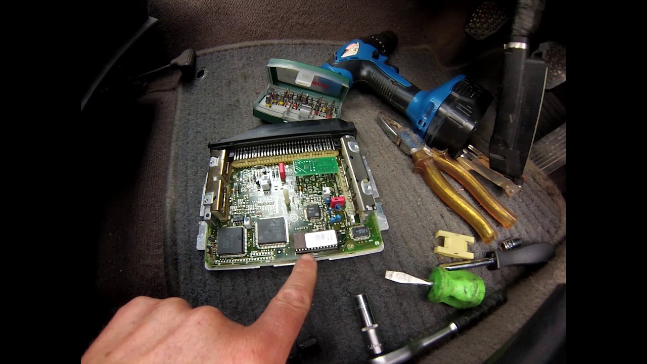 bmw e30 ecu chip install - step by step + RESULTS