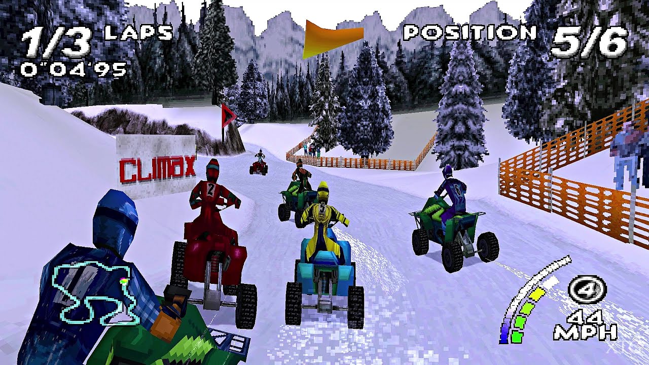 ATV: Quad Power Racing PS1 Gameplay HD