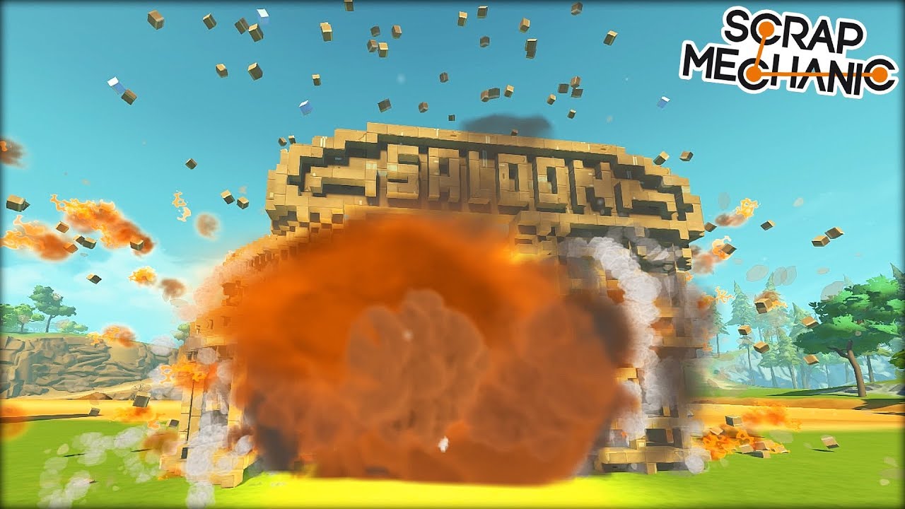 We Found All the Destructible Things and De-Structed Them (Scrap Mechanic Gameplay)
