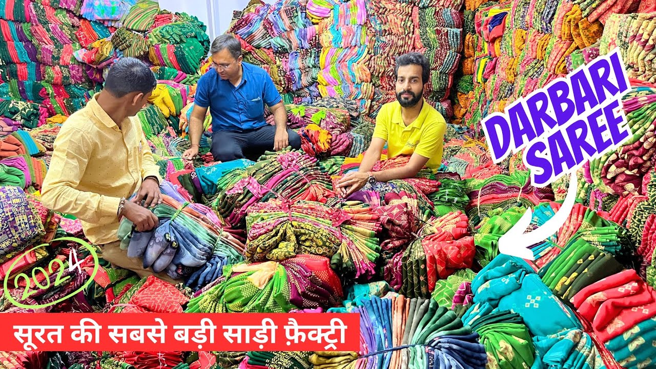 Darbari Saree Wholesale Market || Surat Saree Wholesale Market || Darbari Sadi