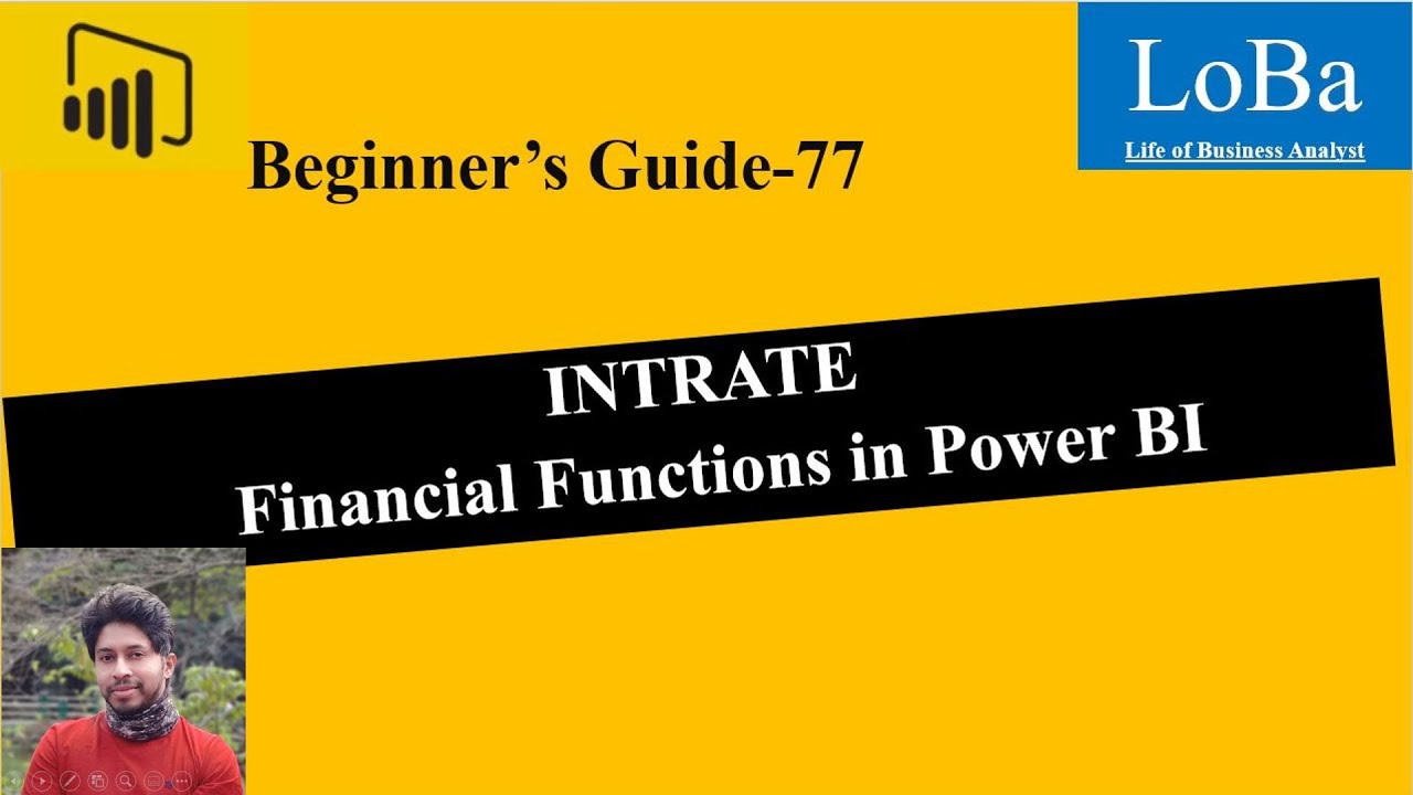 Power BI INTRATE function | Int rate in pbi | Financial Functions in PBI