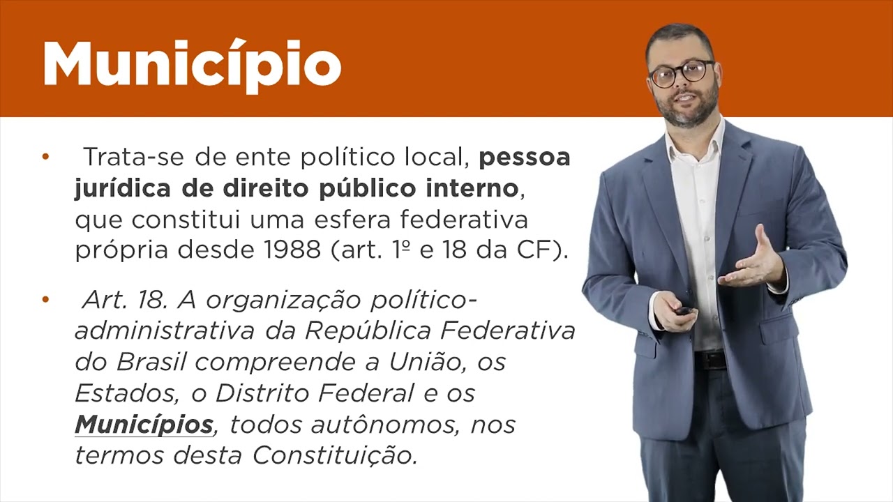 Aula 01 - O que &eacute; Munic&iacute;pio? Defini&ccedil;&atilde;o, autonomia municipal e caracter&iacute;sticas
