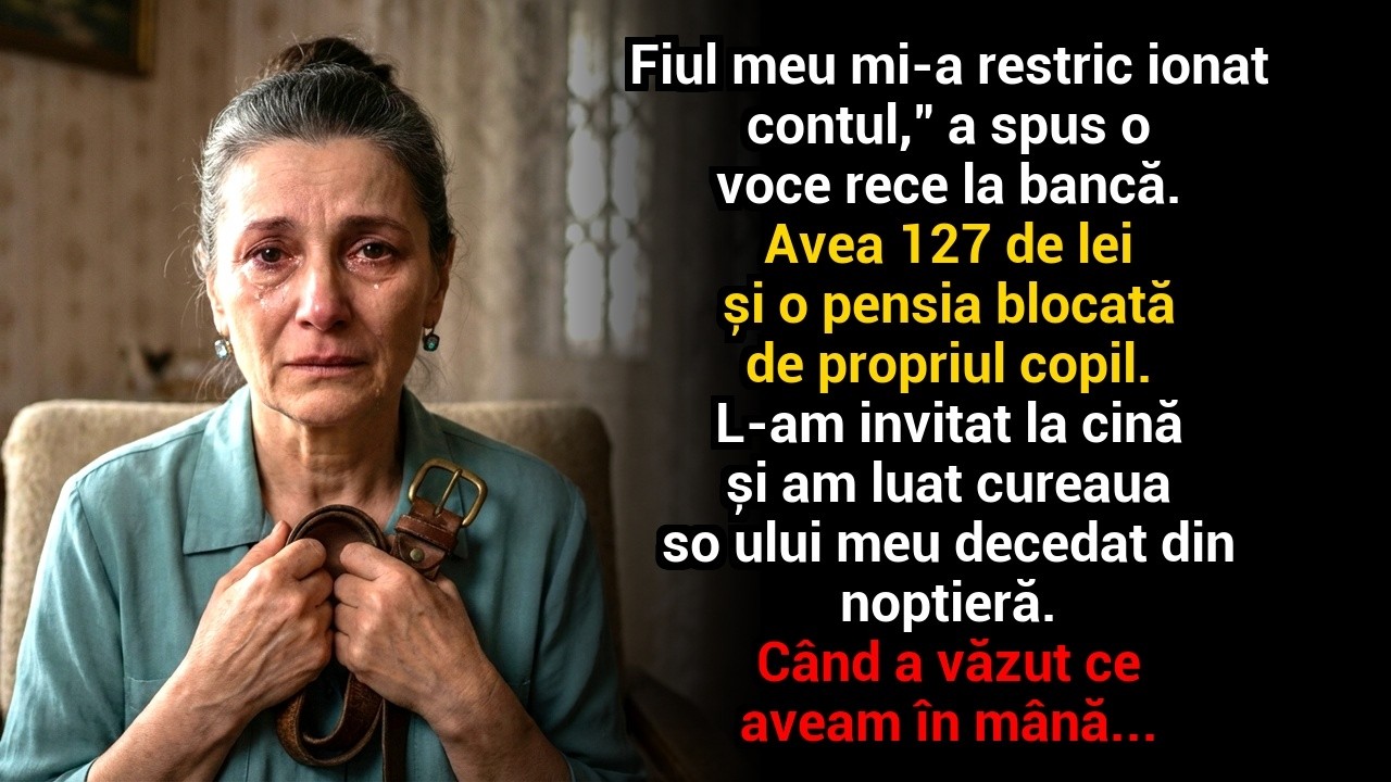Fiul meu mi-a restricționat contul — așa că l-am invitat la cină și am luat cureaua soțului meu...