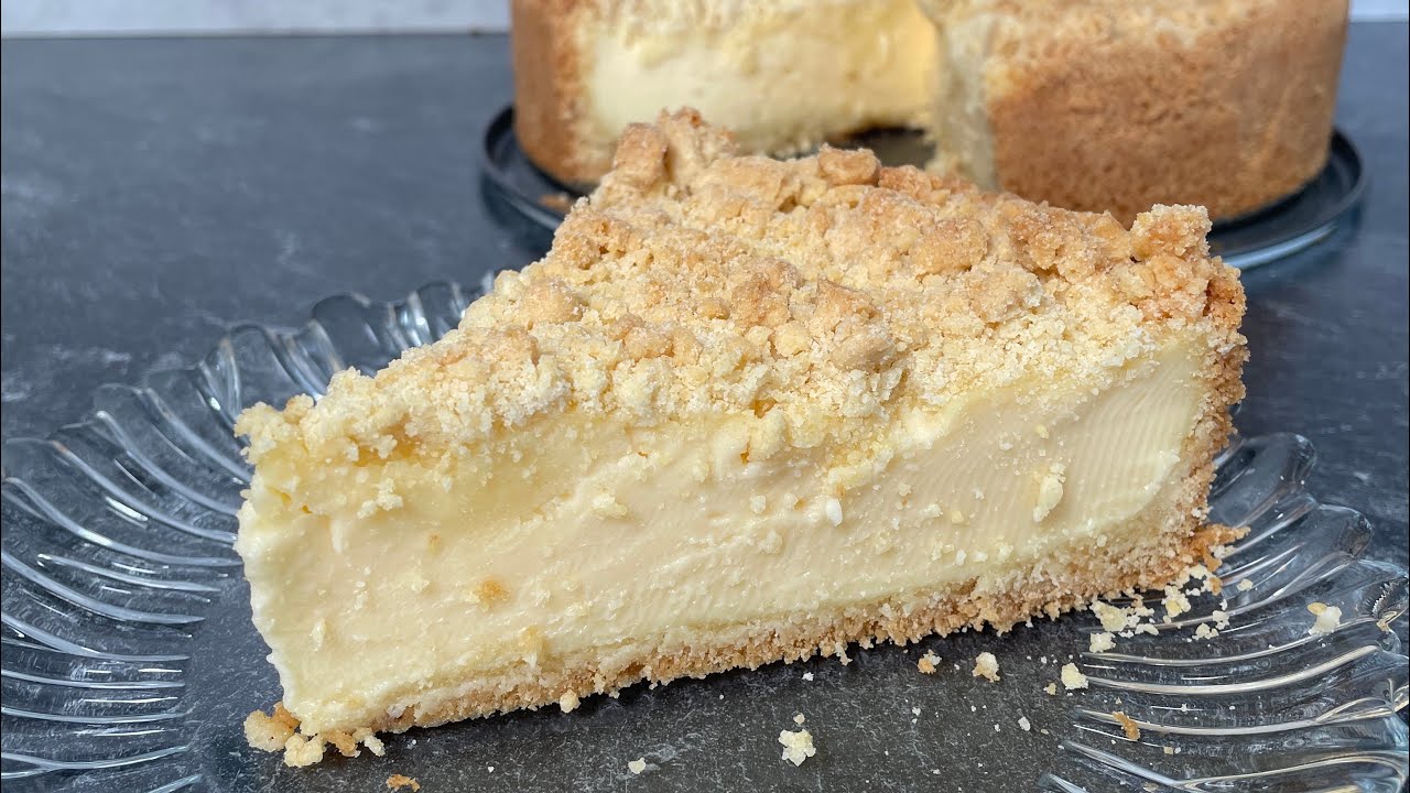 Der beste Pudding Streuselkuchen mit Vanillepudding und knusprigen Streuseln