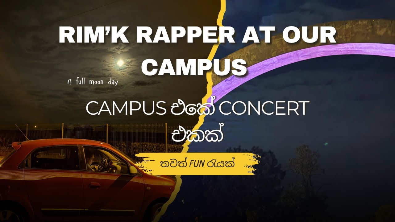 එයාලගෙ famous rapper කෙනෙක් එක්ක රැයක් | Concert at Uni | Rim’K | Another Fun Night in Bordeaux