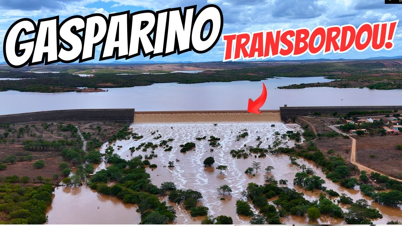 BARRAGEM do GASPARINO TRANSBORDOU! em CORONEL JOÃO SÁ BAHIA.