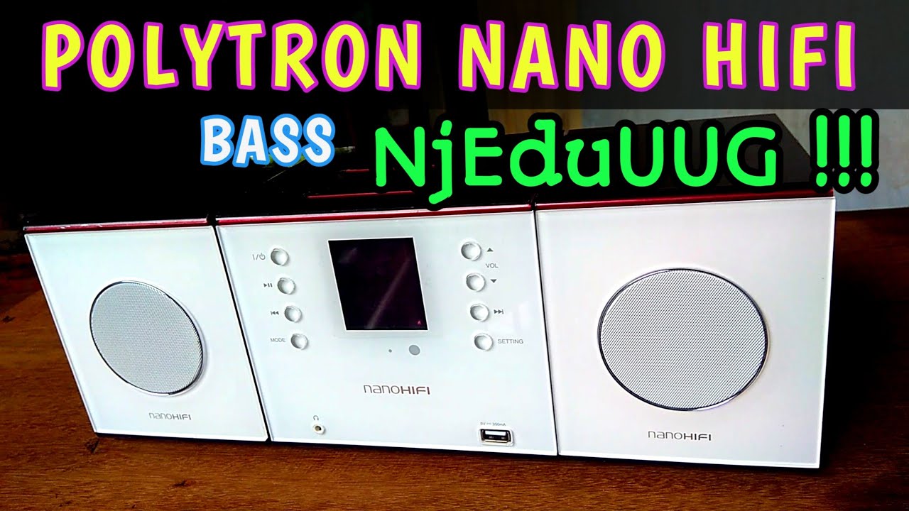 Bass Njedug Speaker Polytron Minimax Nano Hifi  |  PNH 1000  |  Speaker Portabel Wireless Amplifier