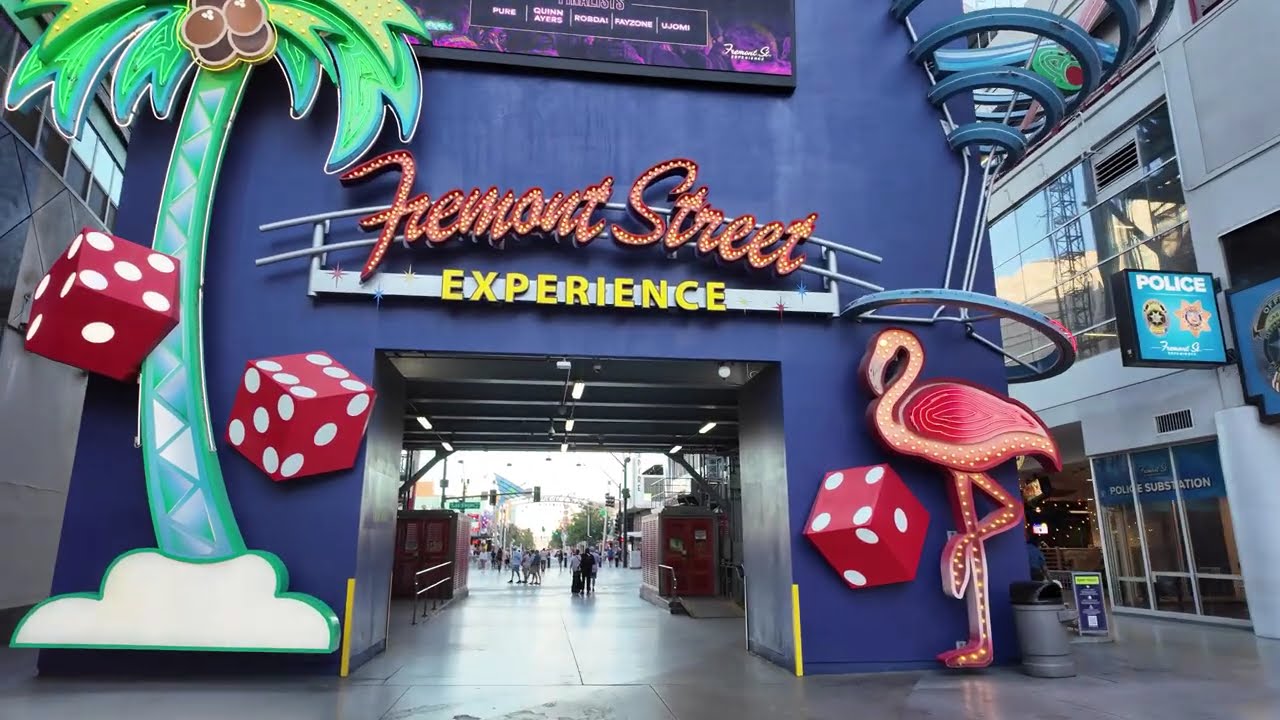 A Fremont Street Downtown Las Vegas Walking Tour October 2025